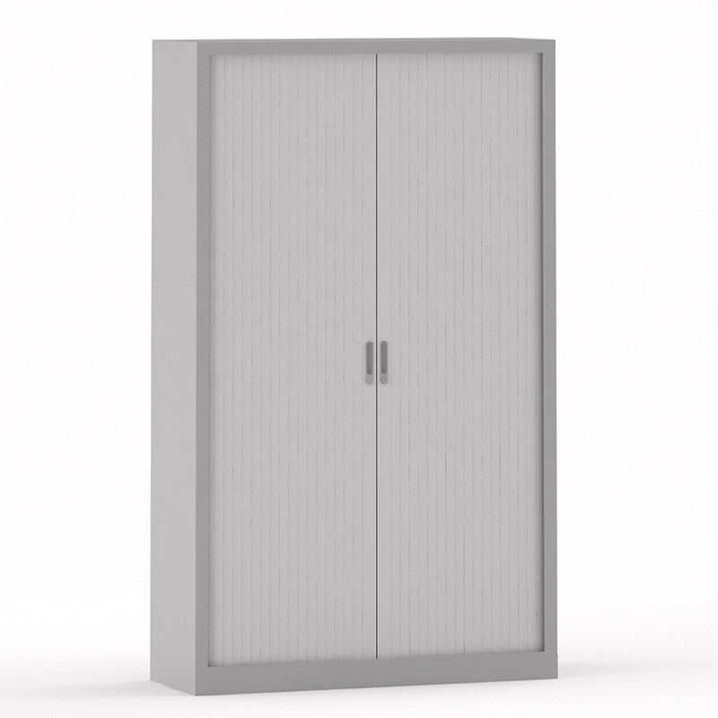 Comprar Armario metálico con puertas de persiana Basic estantes - estructura plata - frontal plata - 120x198 cm (anchoxalto) (195.302.54). DISOFIC