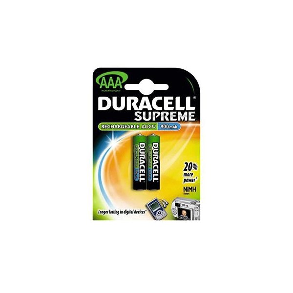 Pila AAA Duracell de 900 mAh Blister 2 unidades