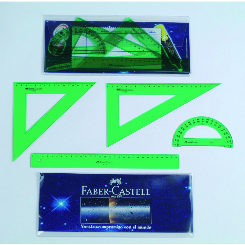 Escuadra y Cartabón - Escuadra y Cartabón Faber Castell