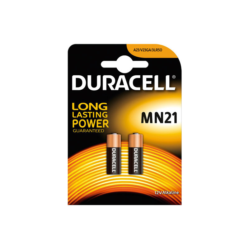 Comprar Pila alcalina Duracell MN21 blister de 2 uds. (MN 21 B2). DISOFIC
