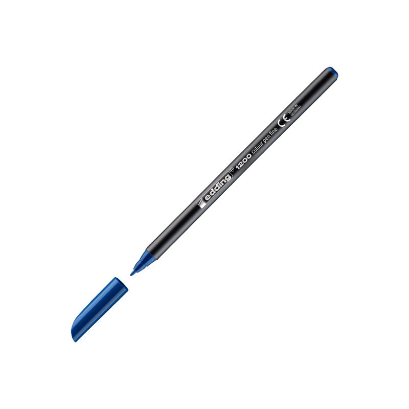 Comprar online Rotulador punta de fibra Edding 1200 azul oscuro  (101200-17). DISOFIC