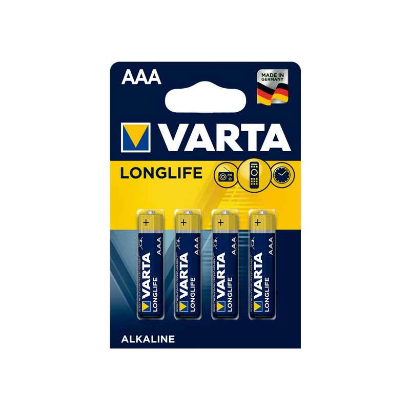 Tienda online con Pila alcalina Varta LongLife AAA LR03 (4103101414).  DISOFIC