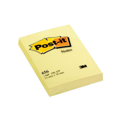 Bloc de notas adhesivas amarillo Post-it 656