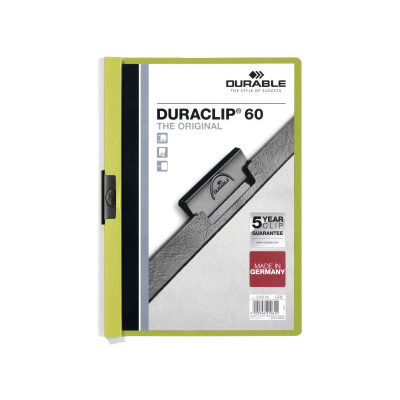 Dossier con clip metálico A4 60 hojas Durable Duraclip 220932