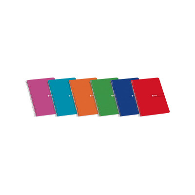 Cuaderno espiral tapa blanda 80 hojas Enri 100430104 Cuaderno espiral tapa blanda 80 hojas Enri 100430104