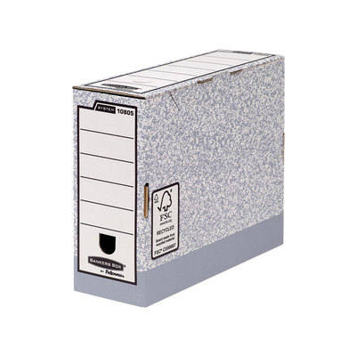 Bankers Box System gris Maxi contenedor de archivos autom/ático con tapa fija