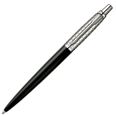 Bolígrafo Parker Jotter premium acero negro satén chiselled S0908860