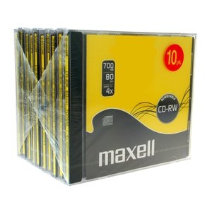 CD-RW regrabale 700Mb 80 minutos Maxell 624860