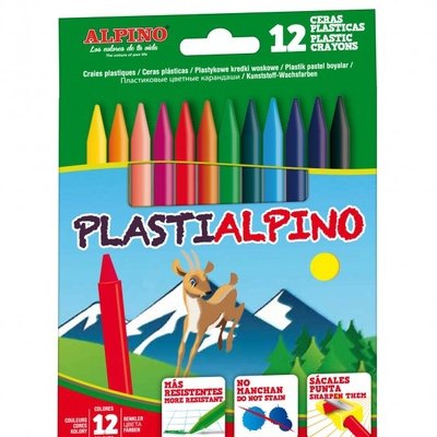 Comprar online Lápices de cera Plastidecor colores surtidos caja de 12  (875770). DISOFIC