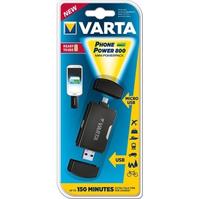 Batería Varta dispositivos móviles Micro USB Mini Powerpack 800mAh 5V
 5792110140