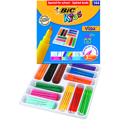 Rotuladores de colores Bic Kids Visa 887837