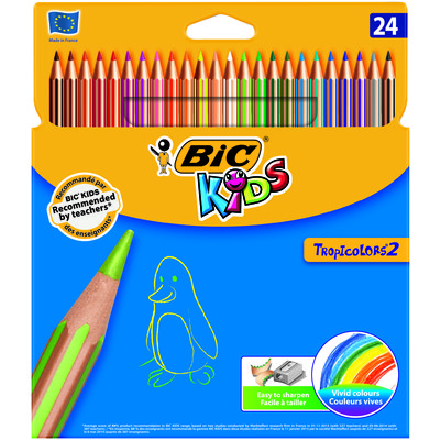 Lápices de colores hexagonales Bic Kids Tropicolors 9375182