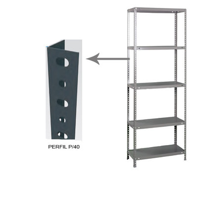 Perfil estanteria metalica