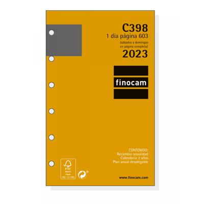 Recambio anual finocam 603 C398 1 día página 2023 201320023 Recambio anual finocam 603 C398 1 día página 2023 201320023