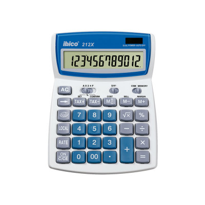 Calculadora sobremesa Ibico 12 digitos 212X IB410086