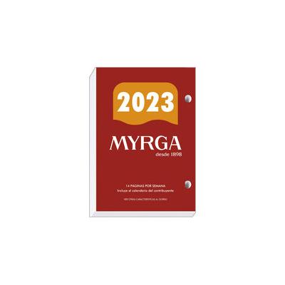 Calendario de sobremesa 2023 1102 Myrga rojo 1102