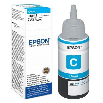 Inkjet Epson T6642 Hasta 6.400 páginas Cyan (70 ml) C13T664240