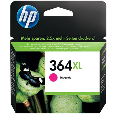 Cartucho inkjet HP 364XL de alta capacidad magenta 750 páginas CB324EE