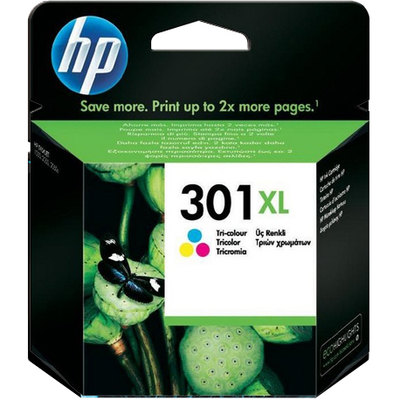 Cartucho inkjet HP 301XL de alta capacidad Tri-color 330 páginas CH564EE