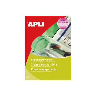 Transparencias para impresoras inkjet Apli 10290 Transparencias para impresoras inkjet Apli 10290