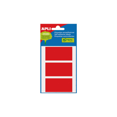 Comprar Etiquetas adhesivas colores Bolsa 34x67 rojo (APL 2073). DISOFIC