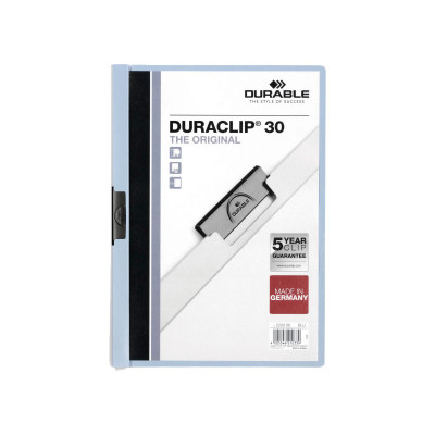 Dossier con clip metálico A4 30 hojas Durable Duraclip 220006