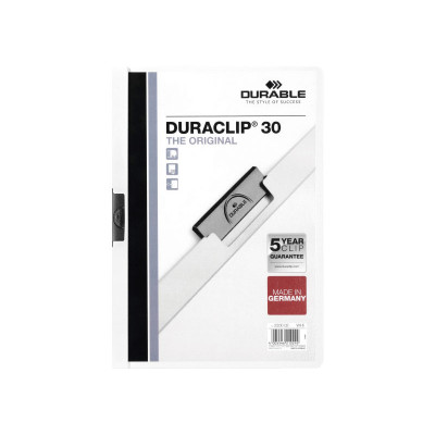 Dossier con clip metálico A4 30 hojas Durable Duraclip 220002