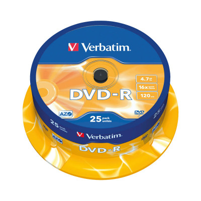 DVD-R grabable 4,7Gb Verbatim Matt Silver 43522