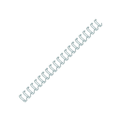 Doble espiral metálico wire plateado Fellowes 54453