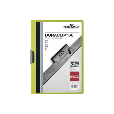Dossier con clip metálico A4 60 hojas Durable Duraclip 220905