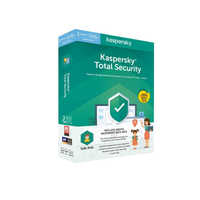 Antivirus Kaspersky Kts 2020 Total Security 1 Licencia 1 Año Pfsk KL1949S5AFS-20PFSK