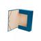 Caja proyectos cartón forrado con gomas 12cm lomo 50mm azul