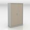 Armario metálico de persiana 2 estantes - estructura grafito - frontal blanco - 100x100 cm (anchoxalto)