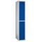 Taquilla modular de 2 puertas azul - extensión - ancho 28 cm