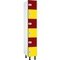 Taquilla fenólica 6 puertas azul - cerrd. estándar - ancho 30,5 cm