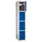 Taquilla modular 4 puertas azul - inicial - ancho 43 cm