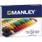 Lápices de cera de colores Manley caja de 24