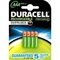 Pila recargable pre-cargada Duracell AAA duralock