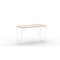 Mesa escritorio Let´s Work 120x56 cm (anchoxfondo) estructura blanco polar - tapa blanco polar
