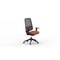 Silla de oficina Dot Home serie Color Edition con juego de brazos 1D - asiento tela naranja 72501