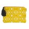 Bolsa para cosmético amarilla y negra 22x15 
