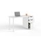 Mesa escritorio con cajonera color blanco artik 