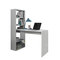 Mesa de escritorio con estantería color blanco artik 