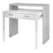 Mesa escritorio desplazable color blanco artik con cemento 