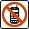Pictograma adhesivo Prohibido teléfono móvil Apli 