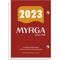 Calendario de sobremesa 2023 1102 Myrga rojo 8,3x12cm