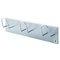Perchero de pared Cilindro 4 colgadores blanco