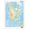Mapa Mudo América del Norte Físico Vicens Vives 