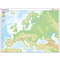 Mapa mudo color Europa Físico Vicens Vives 