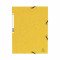 Carpeta con gomas y solapas cartulina lustrada A4 Exacompta amarillo